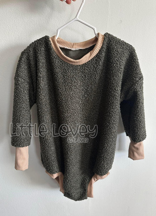 2T Sweater Romper (with snaps)